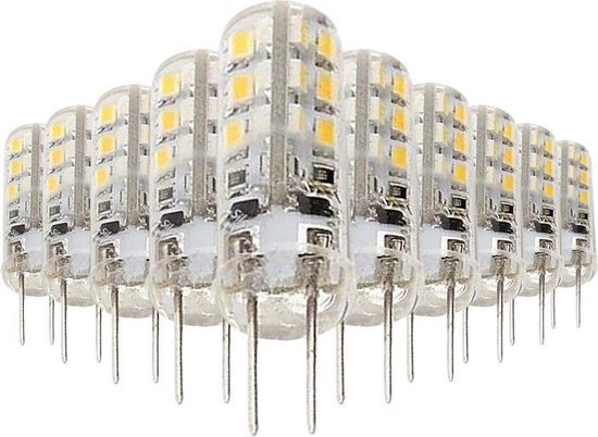 Ledlamp G4 2W 12V SMD2835 24LED 360 ° (10 stuks) - Warm wit licht - Overig - Pack de 10 - Wit Chaud 2300K - 3500K - SILUMEN
