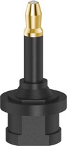 Hama ODT-adapter Toslink-koppeling - Optische 3,5-mm-stekker Verguld
