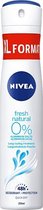 Nivea - Fresh Natural l 200 ml deodorant spray - 200 ml