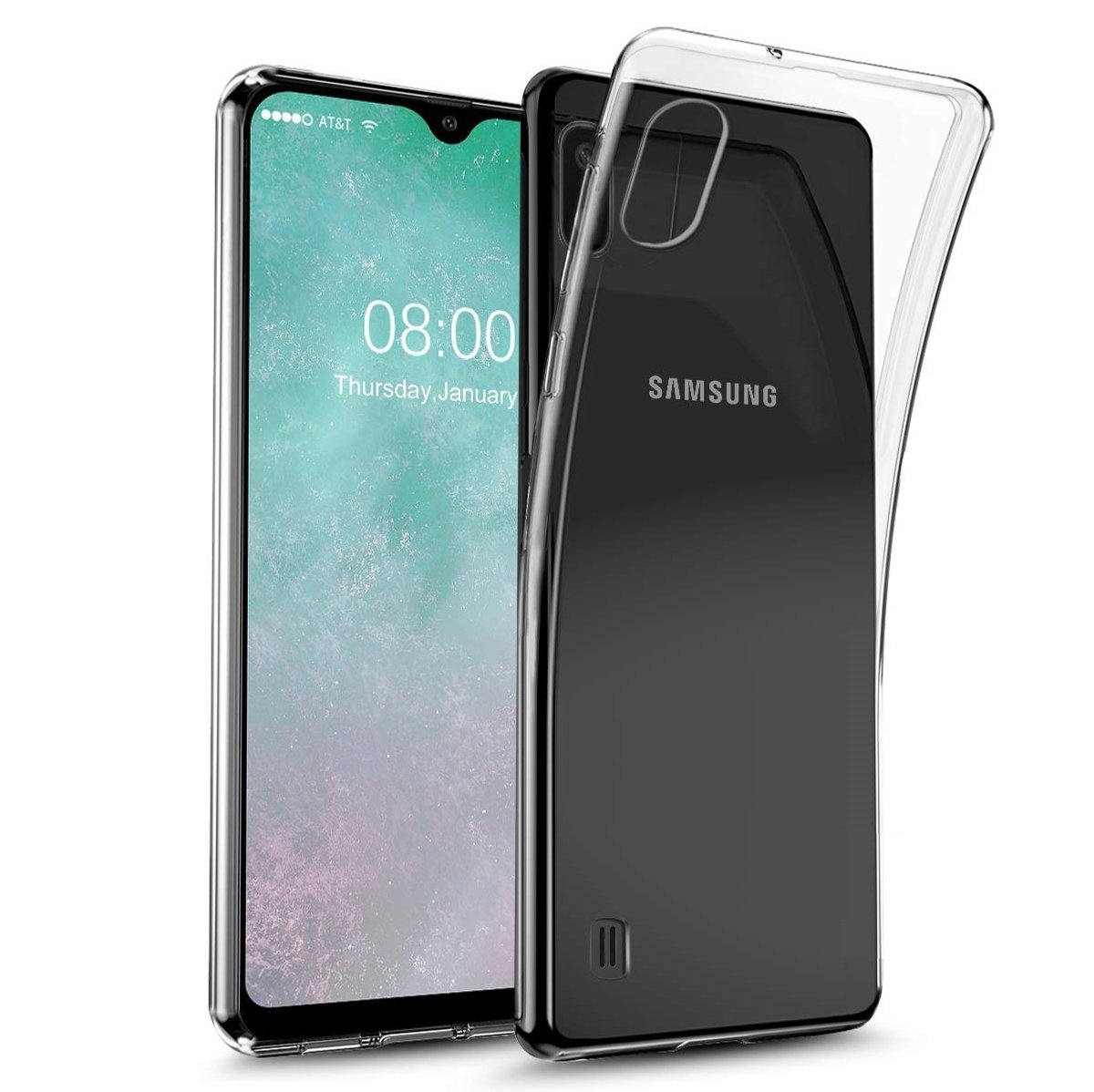 Samsung Galaxy A10 Transparant Hoesje / Crystal Clear TPU Case - van Bixb