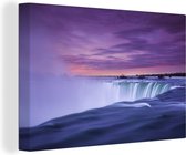 Canvas schilderij 180x120 cm - Wanddecoratie Waterval - Amerika - Niagara Falls - Muurdecoratie woonkamer - Slaapkamer decoratie - Kamer accessoires - Schilderijen