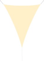 hanSe® Schaduwdoek Driehoek Waterdoorlatend 3,5x3,5x4,95 m - Creme