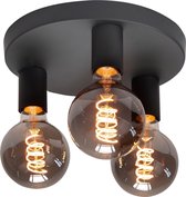 HighLight plafondlamp Basic 3 lichts - zwart