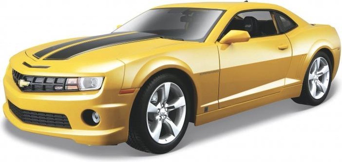 Maisto Chevrolet Camaro - Modelauto - Schaal 1:18 - Geel/Zwart