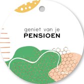 Tallies Cards - kadokaartjes  - bloemenkaartjes - Pensioen - Abstract - set van 5 kaarten - VUT/pensioen - pensionering - 100% Duurzaam
