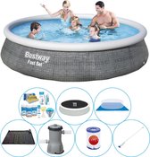 Fast Set Rotin Rond 396x84 cm - Forfait Comfort Piscine