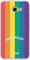 6F hoesje - geschikt voor Samsung Galaxy A5 (2017) -  Transparant TPU Case - #LGBT - Ha! Gaaay #ffffff