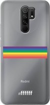 6F hoesje - geschikt voor Xiaomi Redmi 9 -  Transparant TPU Case - #LGBT - Horizontal #ffffff