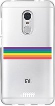 6F hoesje - geschikt voor Xiaomi Redmi 5 -  Transparant TPU Case - #LGBT - Horizontal #ffffff