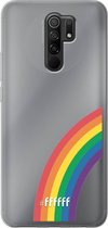 6F hoesje - geschikt voor Xiaomi Redmi 9 -  Transparant TPU Case - #LGBT - Rainbow #ffffff