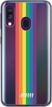 6F hoesje - geschikt voor Samsung Galaxy A50 -  Transparant TPU Case - #LGBT - Vertical #ffffff