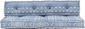 Medina Bankkussen pallet stof patchwork indigo