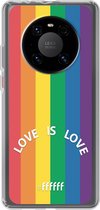 6F hoesje - geschikt voor Huawei P40 Pro -  Transparant TPU Case - #LGBT - Love Is Love #ffffff