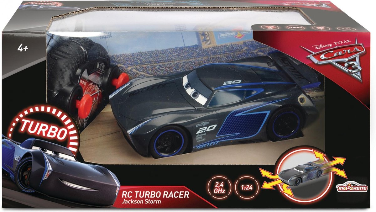 Voiture radiocommandée Flash McQueen Cars 3 Majorette échelle 1/24