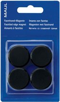 Maul magneet MAULsolid, diameter 20 mm, zwart, blister van 8 stuks