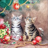 Ambiente - Magic Of Christmas - 20 papieren servetten - 33x33cm - Kerst - Katten