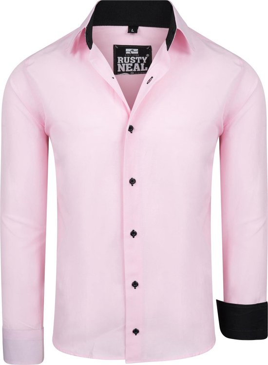 Heren overhemd roze - Rusty Neal - r-44 | bol