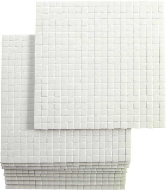 3D foam pads, afm 5x5 mm, dikte 3 mm, 10x400 stuk/ 1 doos