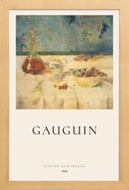 JUNIQE - Poster in houten lijst Gauguin - Still Life with Cherries