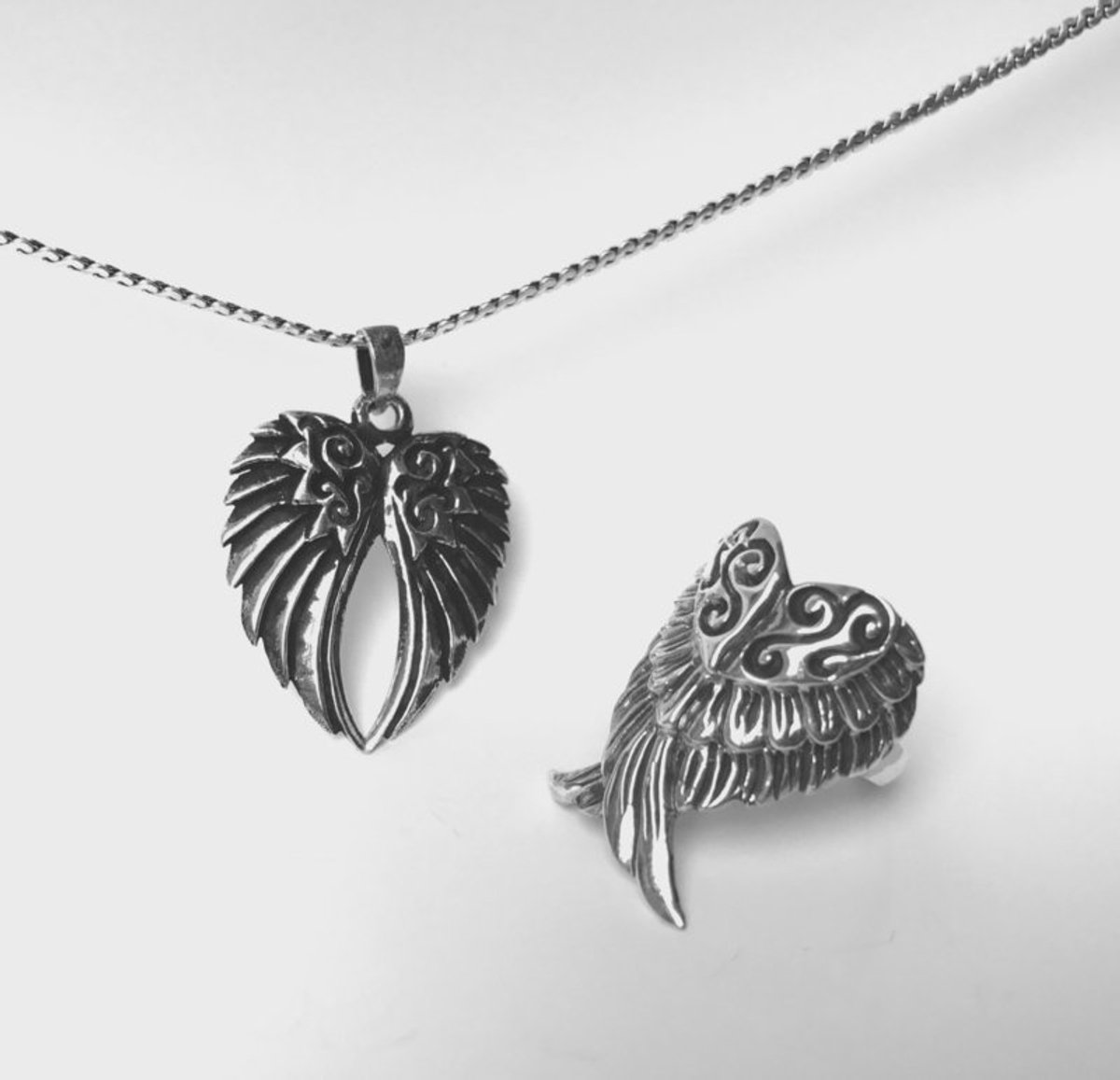 BOHO Angel wings ring