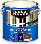 CetaBever Buiten Deur & Kozijn Meester Beits - Zijdeglans - Ral 7022 - 2,5 liter