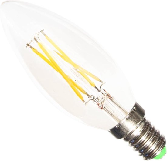 E14 LED Filament lamp 6W 220V C35 COB 360 ° kaars - Wit licht - Overig - Wit Neutre 4000K - 5500K - SILUMEN