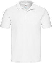 Fruit of the Loom Heren Origineel Piqué Poloshirt (Wit)