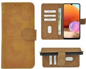 Hoesje Samsung Galaxy A32 - 4G - Book Case Wallet Bruin Cover