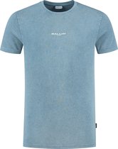 Ballin Amsterdam Reflect Logo T-shirt - Blauw - Slim fit