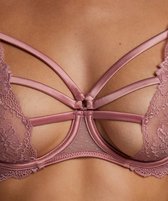 Hunkemöller Dames Lingerie Niet-voorgevormde beugel bh Sosha  - Roze - maat C70