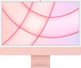 Apple iMac Apple M 61 cm (24") 4480 x 2520 pixels 8 Go 256 Go SSD PC All-in-One macOS Big Sur Wi-Fi 6 (802.11ax) Rose