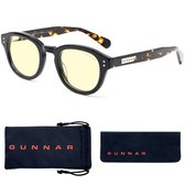GUNNAR Gaming- en Computerbril - Emery Onyx/Jasper Frame, Amber Tint - Blauw Licht Bril, Beeldschermbril, Blue Light Glasses, Leesbril, UV Filter