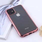 Apple iPhone 11 Hoesje - Mobigear - Royal Serie - TPU Backcover - Transparant / Roségoud - Hoesje Geschikt Voor Apple iPhone 11