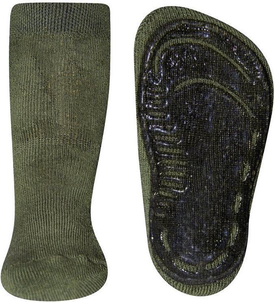 Ewers antislip sokken olijf groen