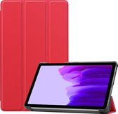 Case2go - Hoes voor de Samsung Galaxy Tab A7 Lite (2021) - Tri-Fold Book Case - Rood