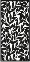 Metalen wanddecoratie Leaves - Kleur: Zwart | x 47.8 cm