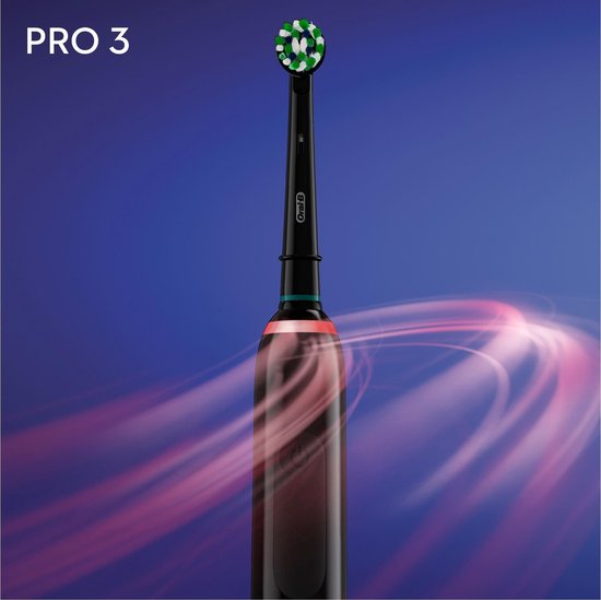 Oral-B Pro 3 - 3900 - Zwarte en Roze - Elektrische Tandenborstel - Oral B