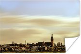 De skyline van de Nederlandse stad Nijmegen Poster 30x20 cm - klein - Foto print op Poster (wanddecoratie woonkamer / slaapkamer) / Europese steden Poster