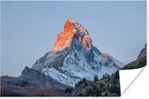 Poster De Matterhorn in Zwitserland bij zonsopkomst - 30x20 cm