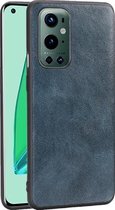 Voor OnePlus 9 Pro Crazy Horse getextureerd kalfsleer PU + PC + TPU-hoesje (groen)