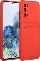 Voor Samsung Galaxy S20 kaartsleuf ontwerp schokbestendig TPU beschermhoes (rood)