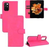 Voor Xiaomi Mi Mix Vouw Effen Kleur Huidgevoel Magnetische Gesp Horizontale Flip Kalfsstructuur PU Lederen Case met Houder & Kaartsleuven & Portemonnee (Rose Goud)