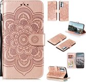 Voor Xiaomi Mi 11 Pro Mandala Embossing Patroon Horizontale Flip PU lederen tas met houder & kaartsleuven & Walle & Lanyard (Rose Gold)