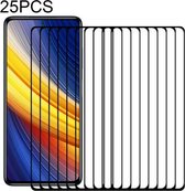 Voor Xiaomi Poco X3 Pro 25 STKS Volledige lijm Volledig scherm gehard glasfilm