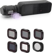 STARTRC 6 in 1 ND8 + ND16 + ND32 + ND64 + CPL + UV Instelbare polarisatie Dimmen Optische glazen lens Filterkits voor DJI OSMO Pocket 2