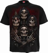 Spiral Heren Tshirt -XL- FACES OF GOTH Zwart