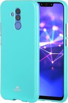 GOOSPERY PEARL JELLY TPU Anti-fall en Scratch Case voor Huawei Mate 20 Lite (Mintgroen)