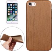 Voor iPhone 8 & 7 Artistic Wood Grain Soft TPU beschermende achterkant van de behuizing