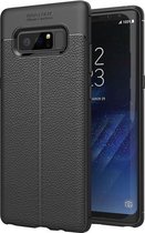 Voor Galaxy Note 8 Litchi Texture TPU beschermende achterkant van de behuizing (zwart)