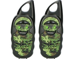 foto van Alecto FR05CAMO - Walkie Talkie voor kinderen en volwassenen - Set van 2 stuks - Bereik tot 3 km - Camouflage